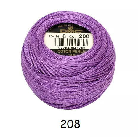 DMC Coton Perlé no.8 kosse nanat khar kosse