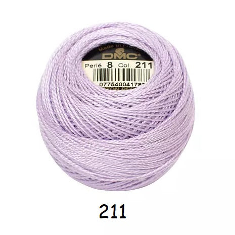 DMC Coton Perlé no.8 kosse nanat khar kosse