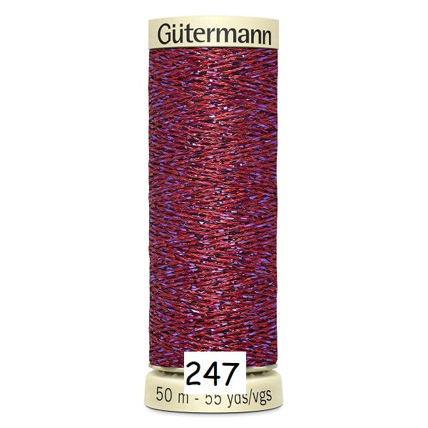 Gutermann Metallic Effect Thread kosse nanat khar kosse