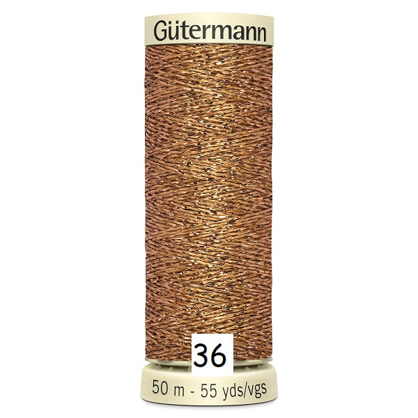 Gutermann Metallic Effect Thread kosse nanat khar kosse