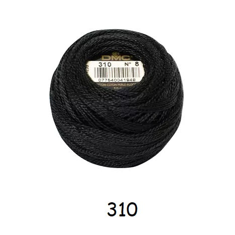 DMC Coton Perlé no.8 kosse nanat khar kosse