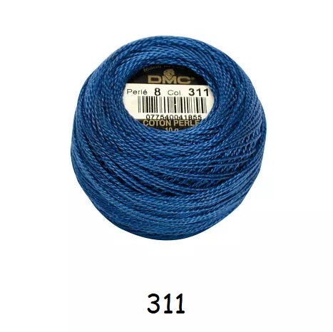 DMC Coton Perlé no.8 kosse nanat khar kosse