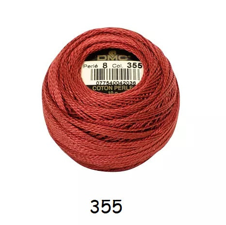 DMC Coton Perlé no.8 kosse nanat khar kosse