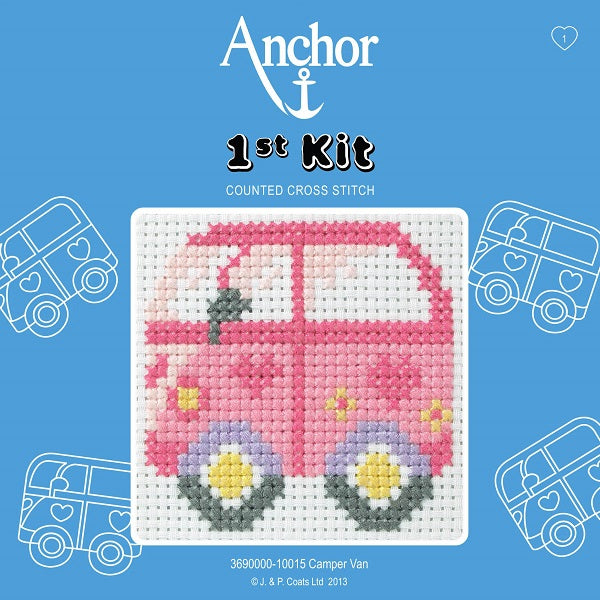 Anchor 1st Counted Cross Stitch Campervan kosse nanat khar kosse