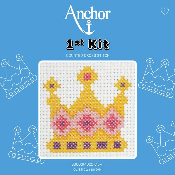 Anchor 1st Counted Cross Stitch Crown kosse nanat khar kosse
