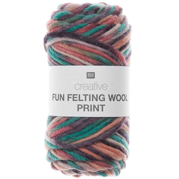 Rico Creative Fun Felting Wool Print kosse nanat khar kosse