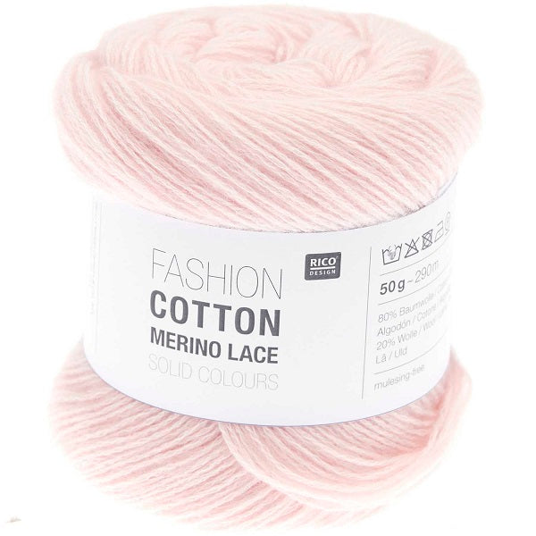 Rico Fashion Cotton Merino Lace Solid Colours kosse nanat khar kosse