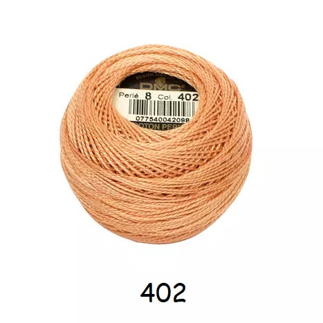 DMC Coton Perlé no.8 kosse nanat khar kosse