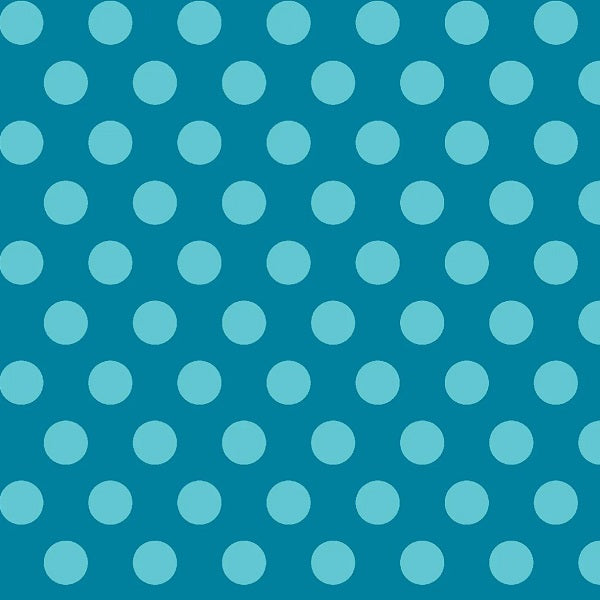 Fun Flannels Dots Aqua kosse nanat khar kosse