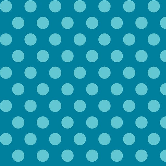 Fun Flannels Dots Aqua