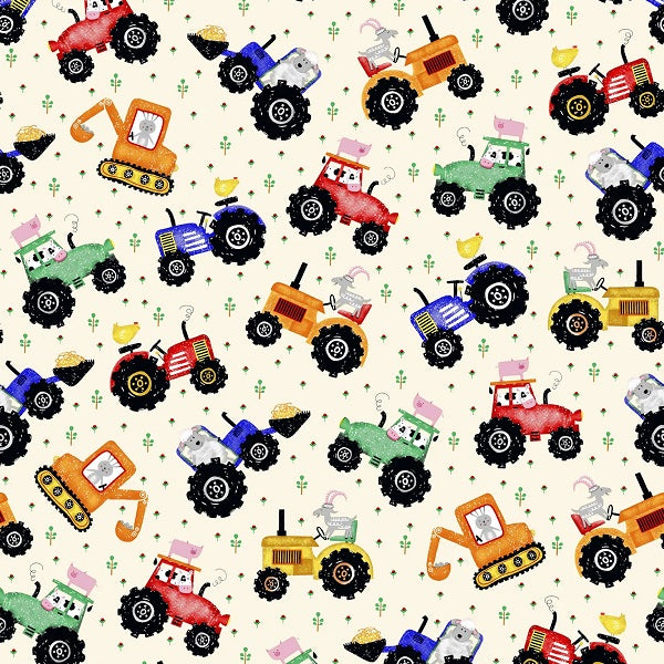 Fun Flannels Tractors kosse nanat khar kosse