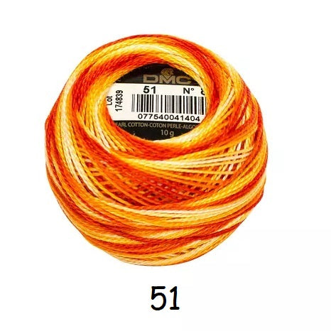 DMC Coton Perlé no.8 kosse nanat khar kosse