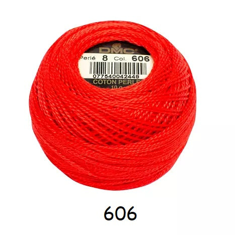 DMC Coton Perlé no.8 kosse nanat khar kosse