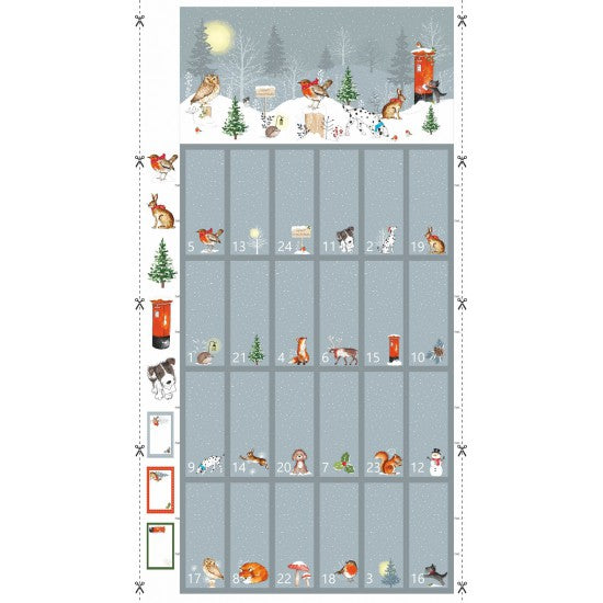 Winter Moon Advent Calendar Panel kosse nanat khar kosse