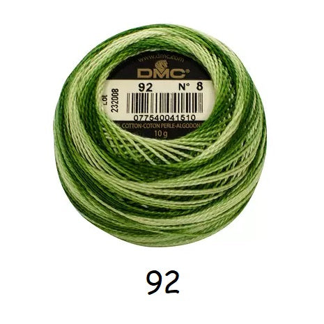 DMC Coton Perlé no.8 kosse nanat khar kosse