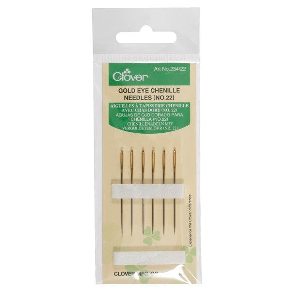 Clover Gold Eye Chenille Needles kosse nanat khar kosse