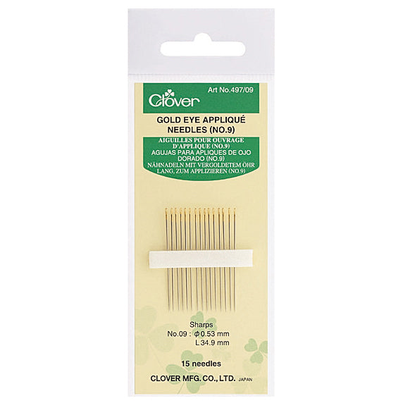 Clover Gold Eye Appliqué Needles kosse nanat khar kosse