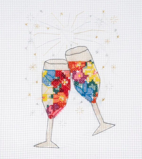 Trimits Cheers Mini Counted Cross Stitch Kit kosse nanat khar kosse