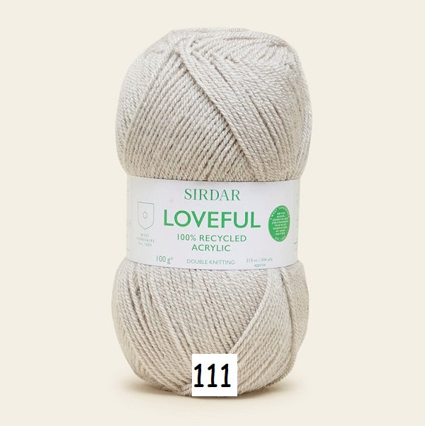 Sirdar Loveful 100% Recycled Acrylic DK kosse nanat khar kosse
