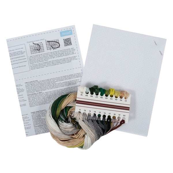 Trimits Large Counted Cross Stitch White Horse Kit kosse nanat khar kosse
