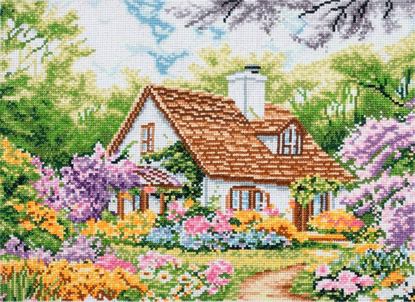 Trimits Large Counted Cross Stitch House Kit kosse nanat khar kosse