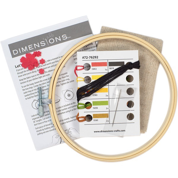 Bee Kind Embroidery Kit with Hoop kosse nanat khar kosse