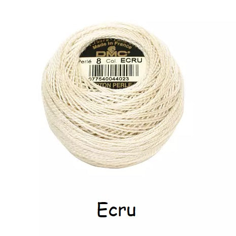 DMC Coton Perlé no.8 kosse nanat khar kosse