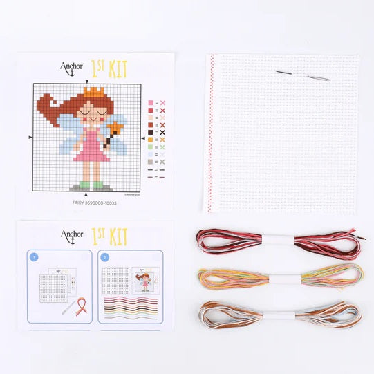 Anchor 1st Counted Cross Fairy kosse nanat khar kosse