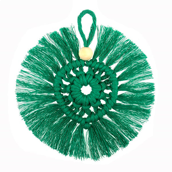 Green Wreath Macramé Decoration Kit kosse nanat khar kosse