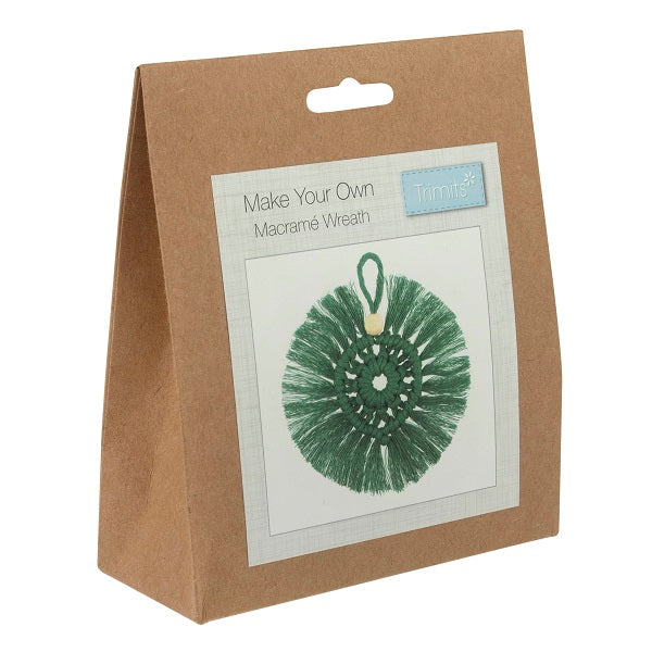 Green Wreath Macramé Decoration Kit kosse nanat khar kosse