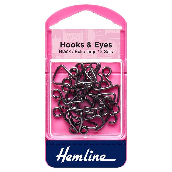 Hemline Hook & Eye Black kosse nanat khar kosse