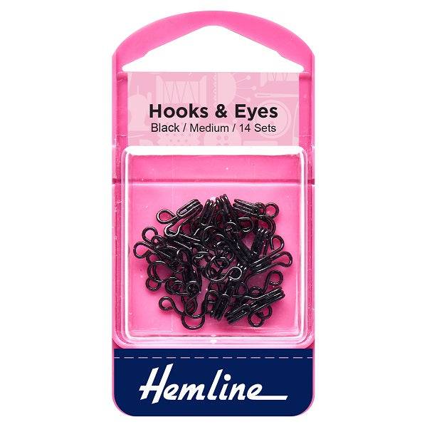 Hemline Hook & Eye Black kosse nanat khar kosse