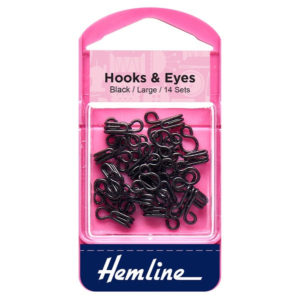 Hemline Hook & Eye Black kosse nanat khar kosse