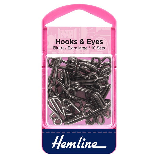 Hemline Hook & Eye Black kosse nanat khar kosse