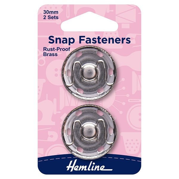 Hemline Silver Snap Fasteners kosse nanat khar kosse