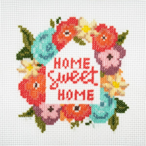 Trimits Home Sweet Home Mini Counted Cross Stitch Kit kosse nanat khar kosse