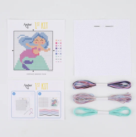 Anchor 1st Counted Cross Mermaid kosse nanat khar kosse