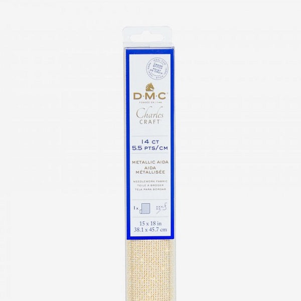 DMC 14 CT Metallic Aide Fabric pre cut kosse nanat khar kosse
