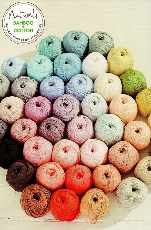 Stylecraft Naturals Bamboo + Cotton DK kosse nanat khar kosse