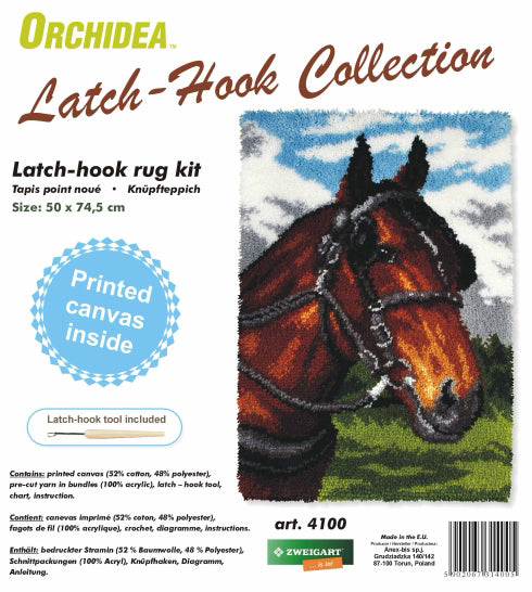 Horse Latch Hook Rug Kit kosse nanat khar kosse