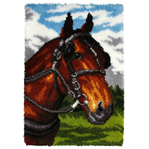 Horse Latch Hook Rug Kit kosse nanat khar kosse
