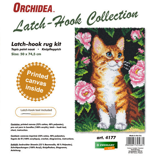 Cat Latch Hook Rug Kit kosse nanat khar kosse