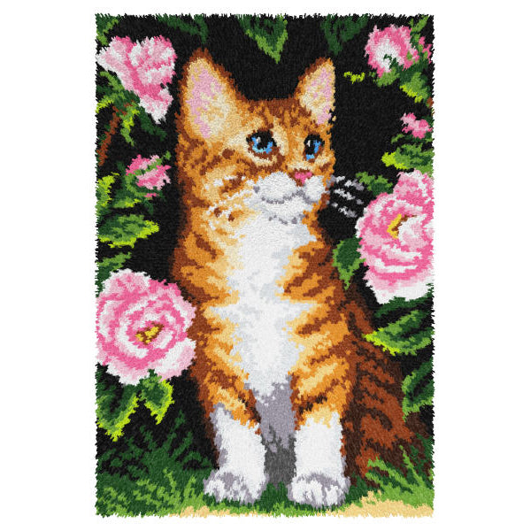 Cat Latch Hook Rug Kit kosse nanat khar kosse