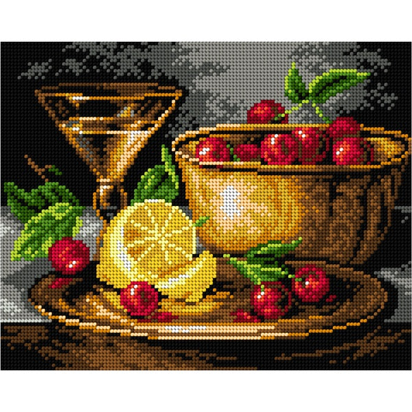 Tapestry Kit: Still Life with Cherries kosse nanat khar kosse