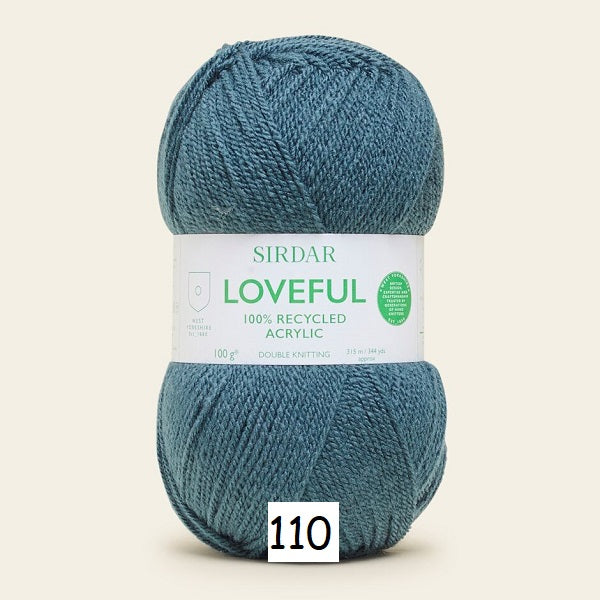 Sirdar Loveful 100% Recycled Acrylic DK kosse nanat khar kosse