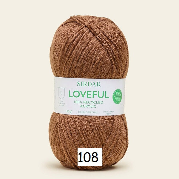 Sirdar Loveful 100% Recycled Acrylic DK kosse nanat khar kosse
