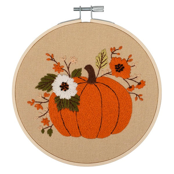 Trimits Embroidery Hoop Kit Pumpkin kosse nanat khar kosse