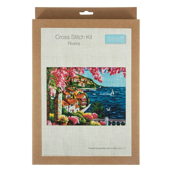Trimits Riviera Counted Cross Stitch Kit Extra Large kosse nanat khar kosse