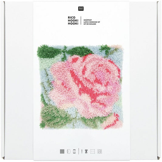 Rico Rose Cushion Latch Hook set