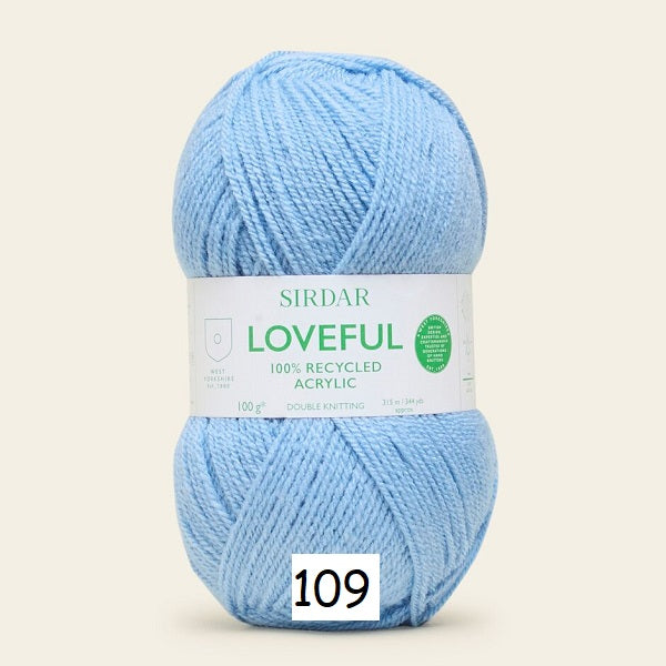 Sirdar Loveful 100% Recycled Acrylic DK kosse nanat khar kosse